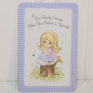 Precious Moments Wall Plaque "True Beauty" Blond Girl